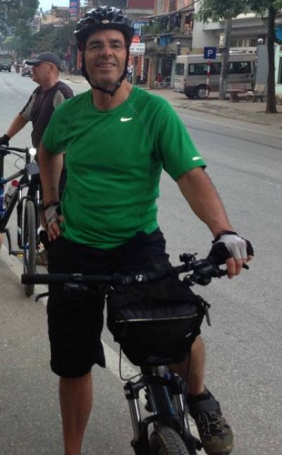 Thomas Preston Cycling on the  tour with redspokes